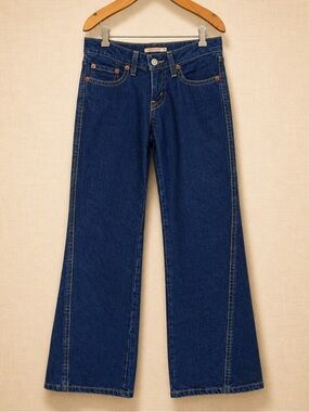 LEVI’S Noughties Bootcut Jeans Y2K Low Rise Dark Wash Flare 27